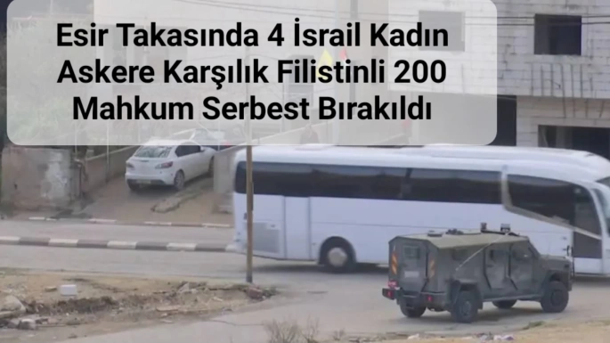 200 Filistinli Mahkum Serbest Bırakıldı