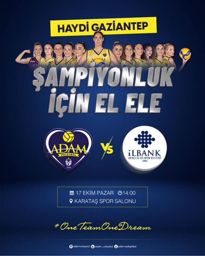 ADAM VOLEYBOL, İLBANK’I AĞIRLIYOR