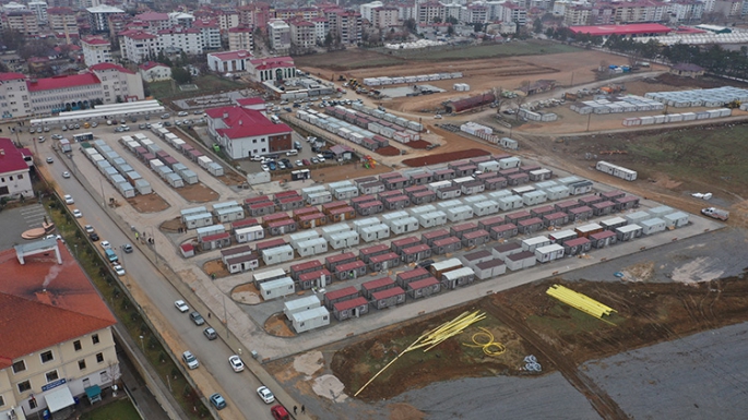 Afşin'de Kurulan Konteyner Kentler Depremzedelere Sıcak Yuva Oluyor