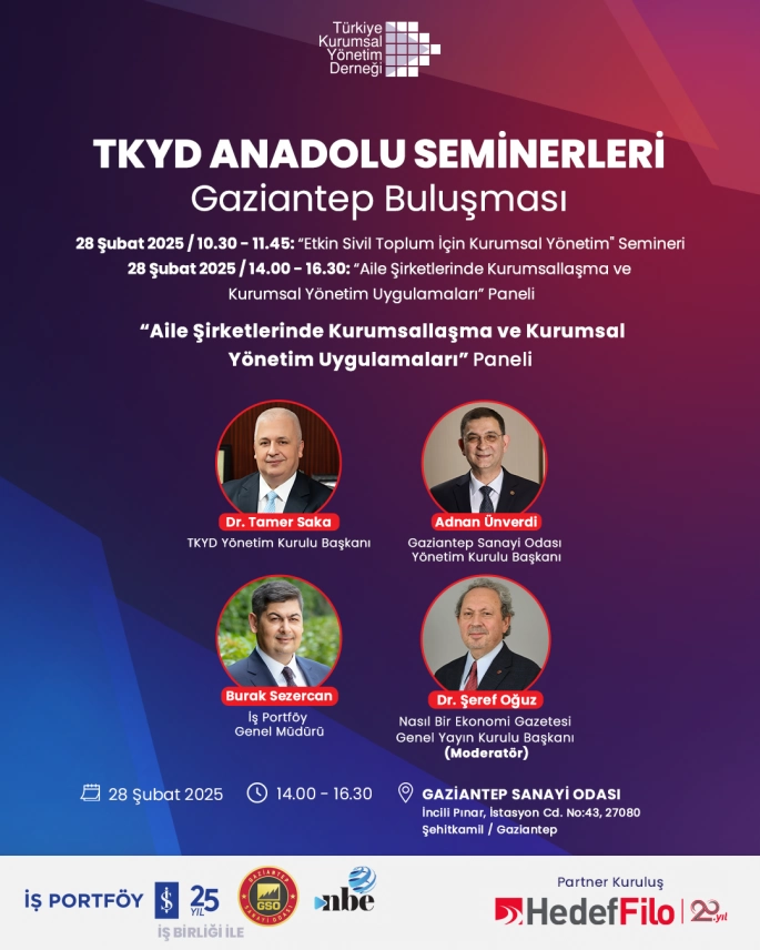 “Anadolu Seminerleri”nin 100. Durağı Gaziantep