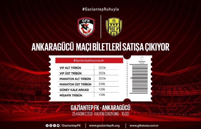 ANKARAGÜCÜ BİLETLERİ SATIŞTA