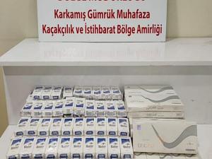 KARKAMIŞ'TA 2 BİN 150 PAKET KAÇAK SİGARA ELE GEÇİRİLDİ