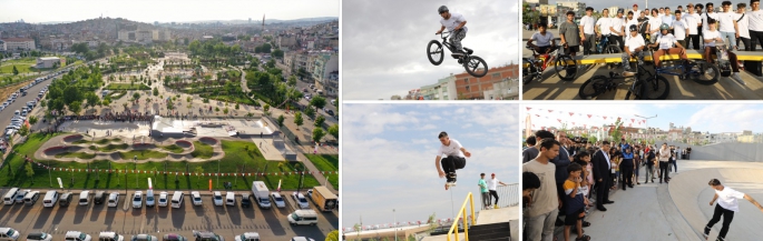 İLK VE TEK PUMP TRACK PARKI AÇILDI