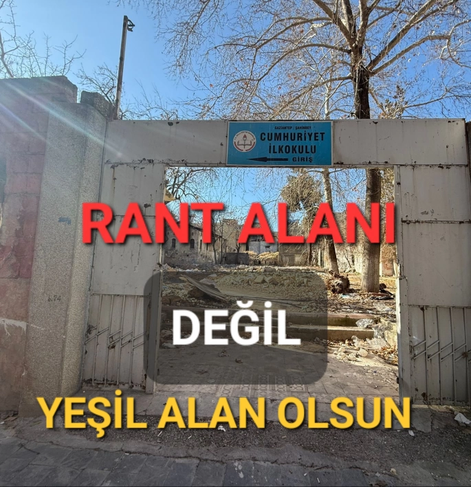 RANT ALANI DEĞİL,YEŞİL ALAN OLSUN