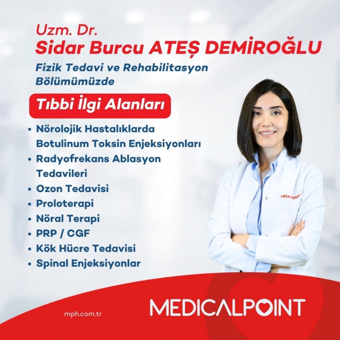 SİDAR BURCU ATEŞ DEMİROĞLU MEDICAL POINT GAZİANTEP HASTANESİ’NDE HASTA KABULÜNE BAŞLADI   